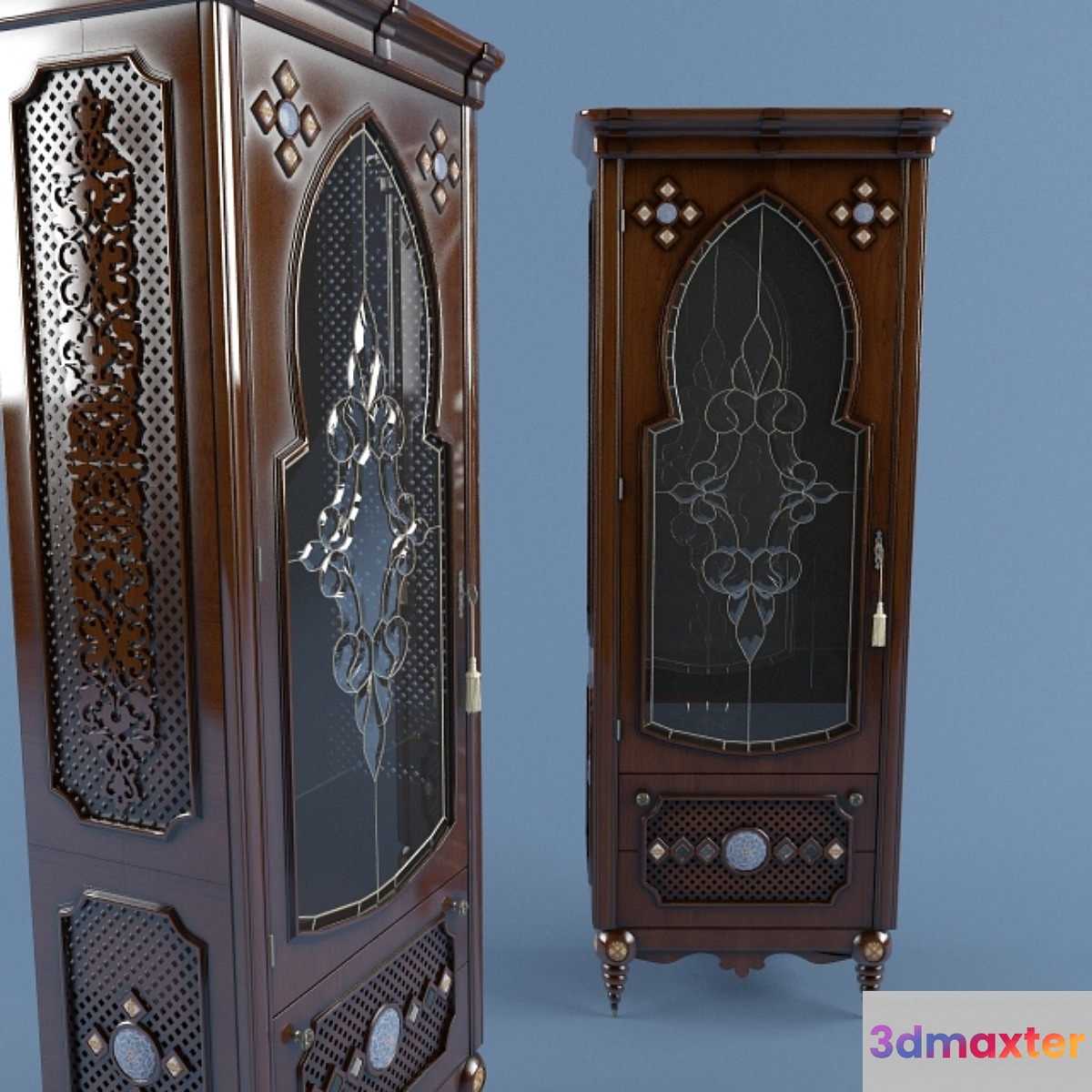 Showcase-foam in Oriental style 3D Max