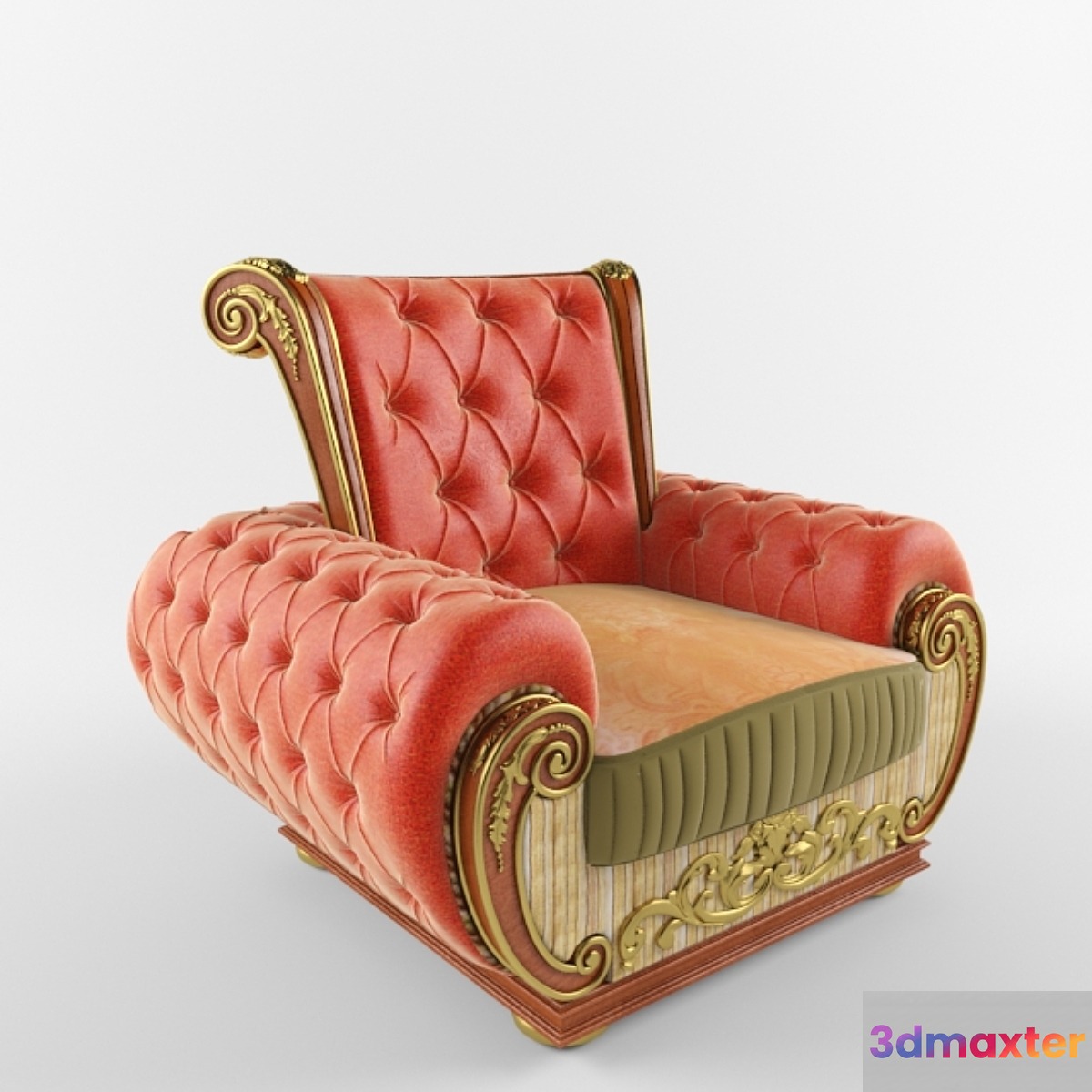 Riva armchair art 6611 3D Max