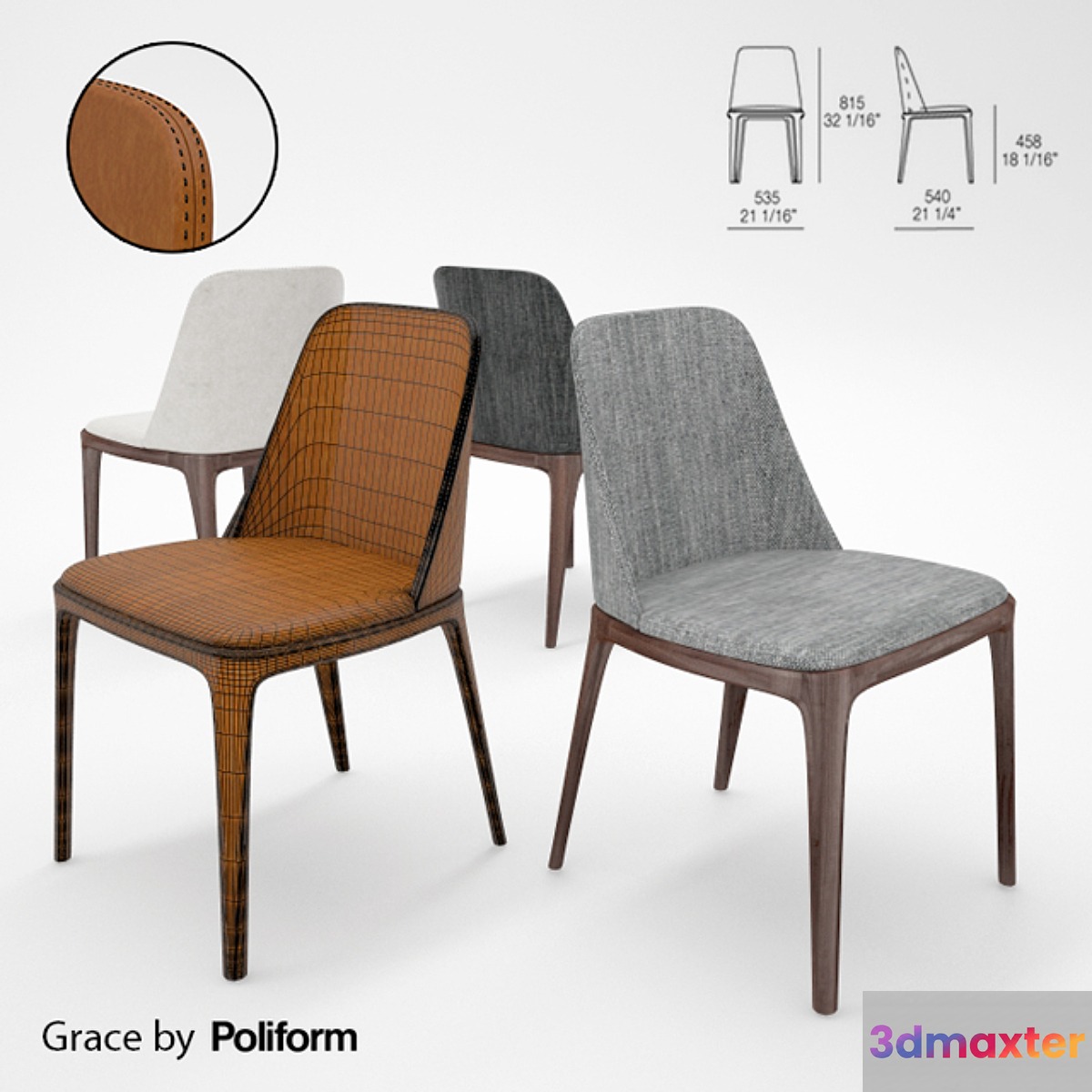 Poliform _ GRACE - No.2 3D Max
