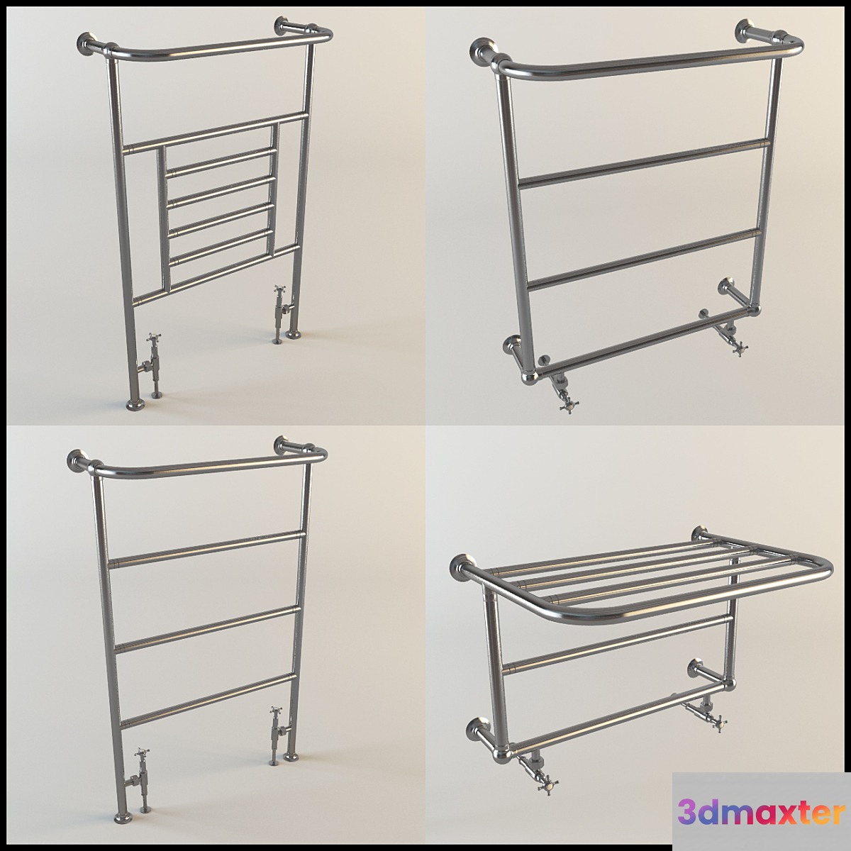 Burlington set of heated towel Rails