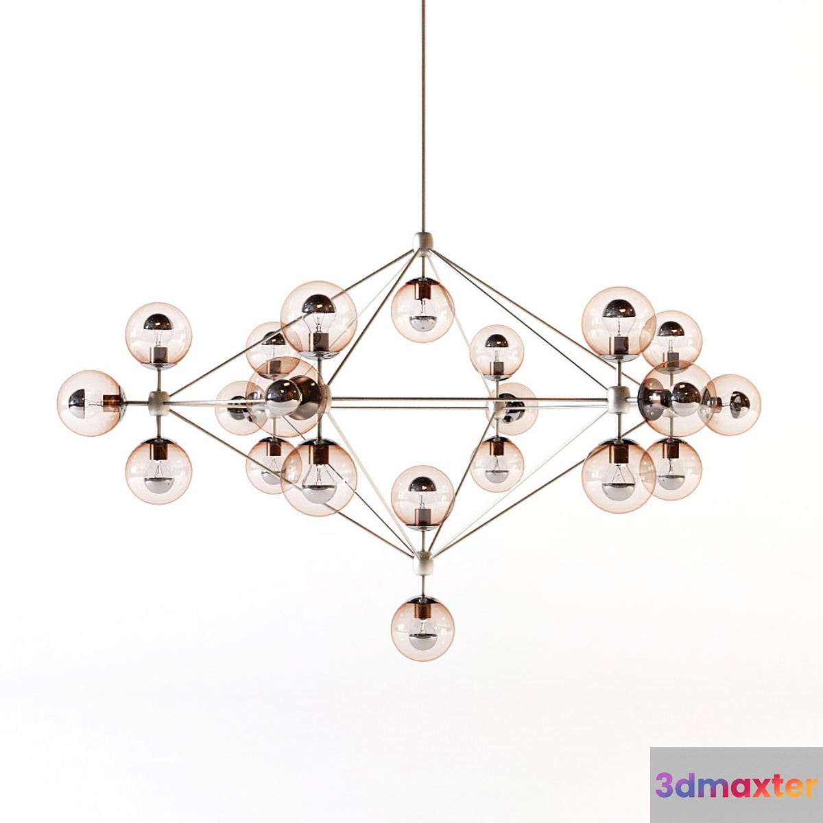 Roll and hill - Modo chandelier