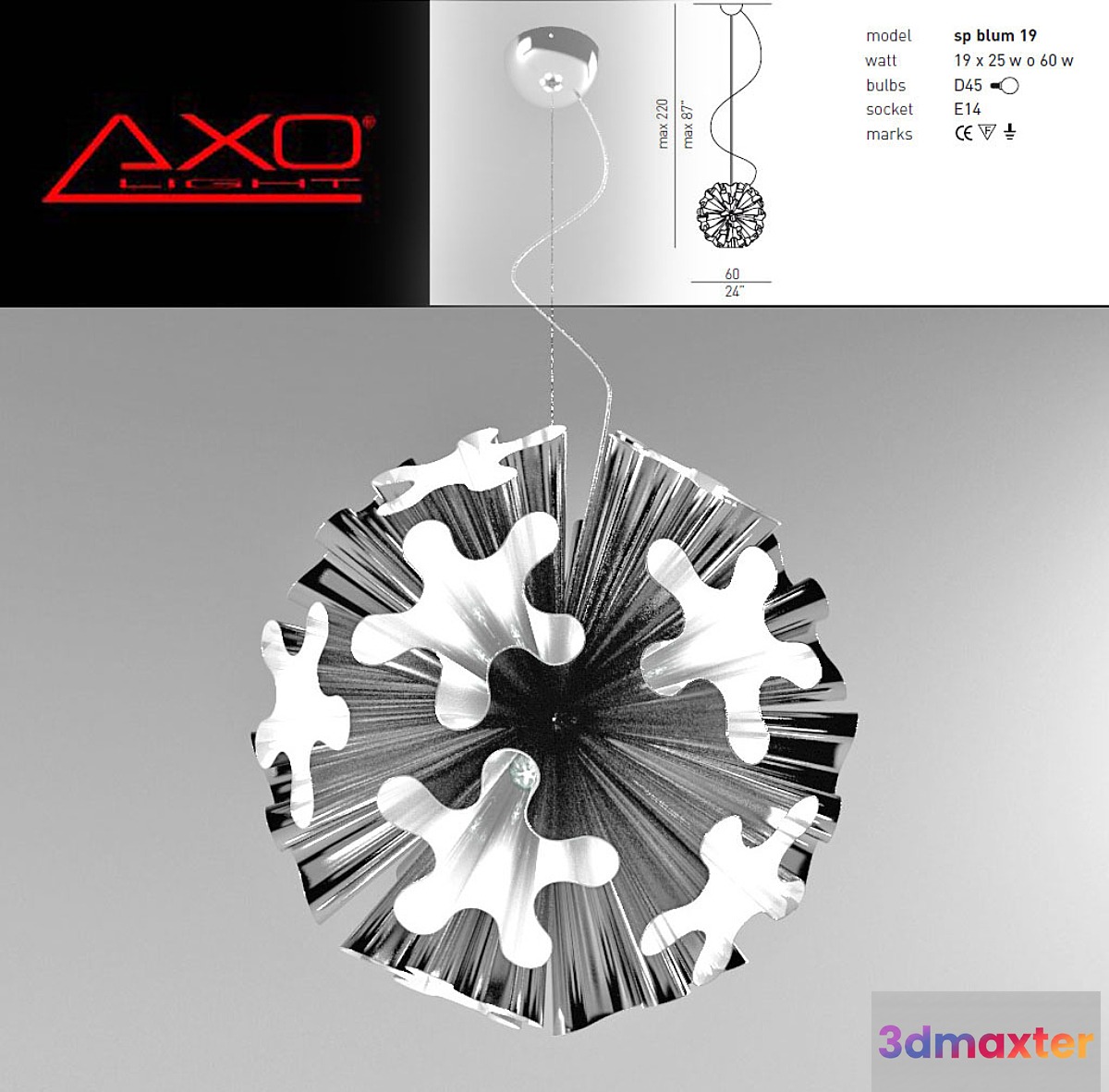 AXO LIGHT SP BLUM 19 - No.2 3D Max