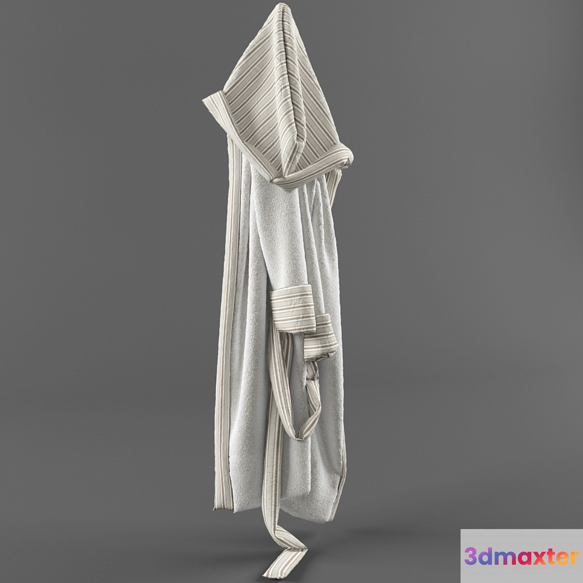 Terry bathrobe 3D Max