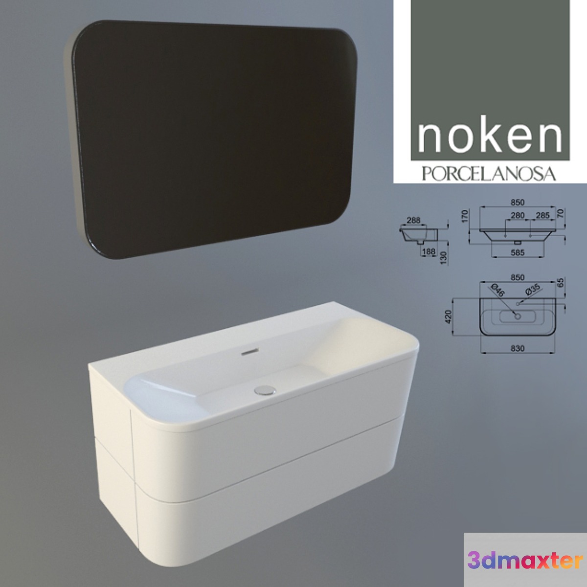 Porcelanosa Noken Bela 3D Max