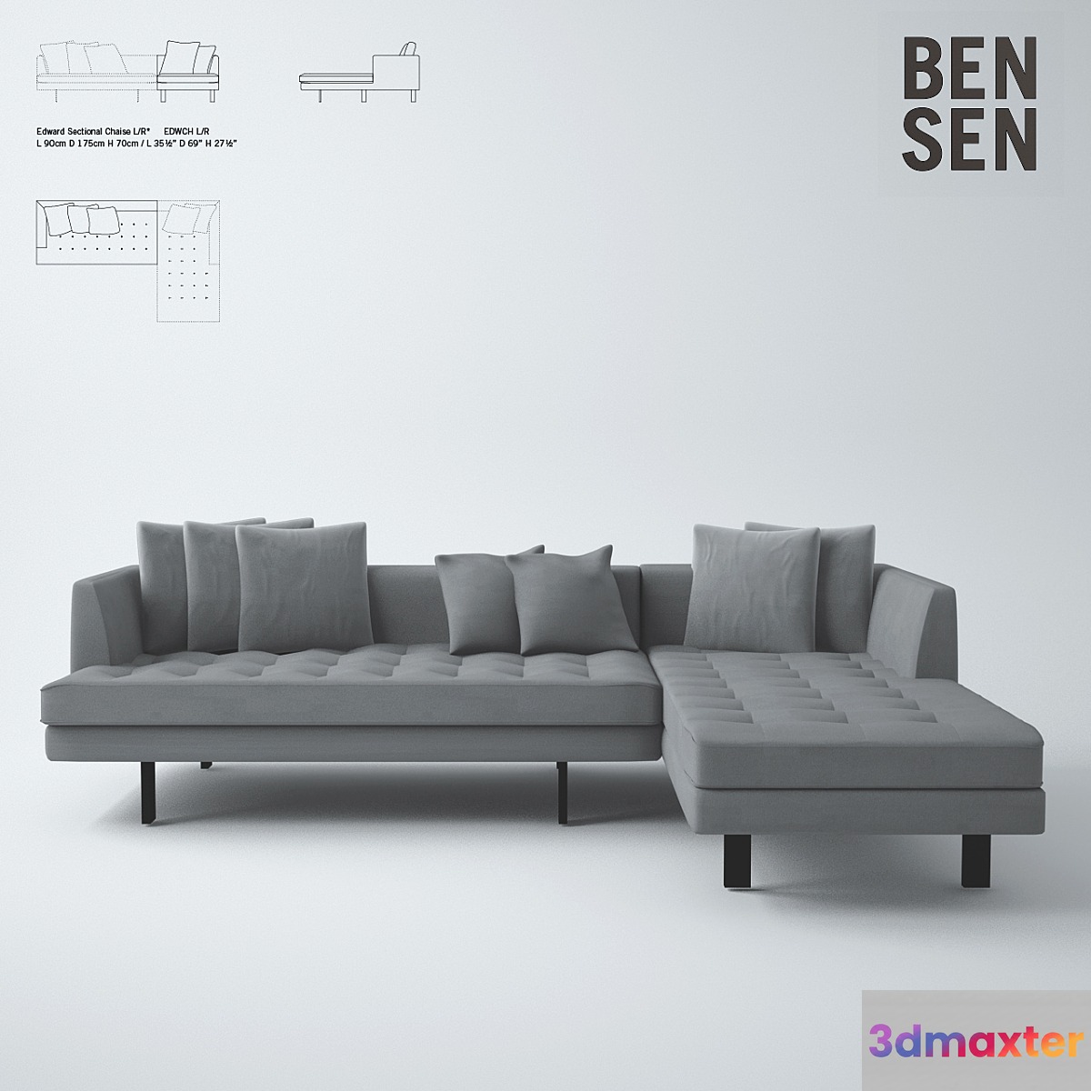 Edward Sectional _ Bensen - No.2 3D Max