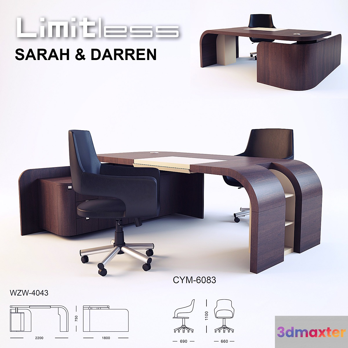 limitless sarah & darren 3D Max