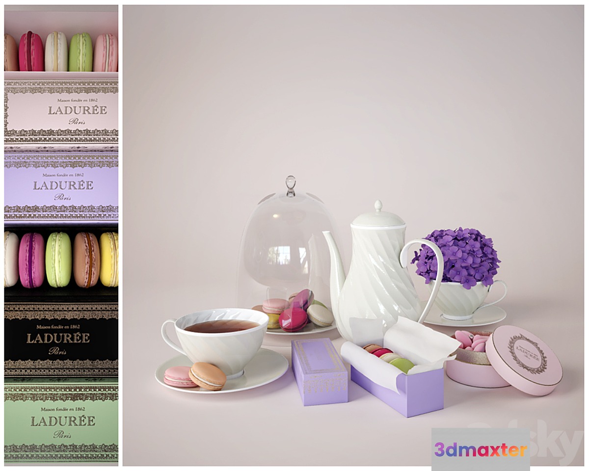 Macaroon with tea
