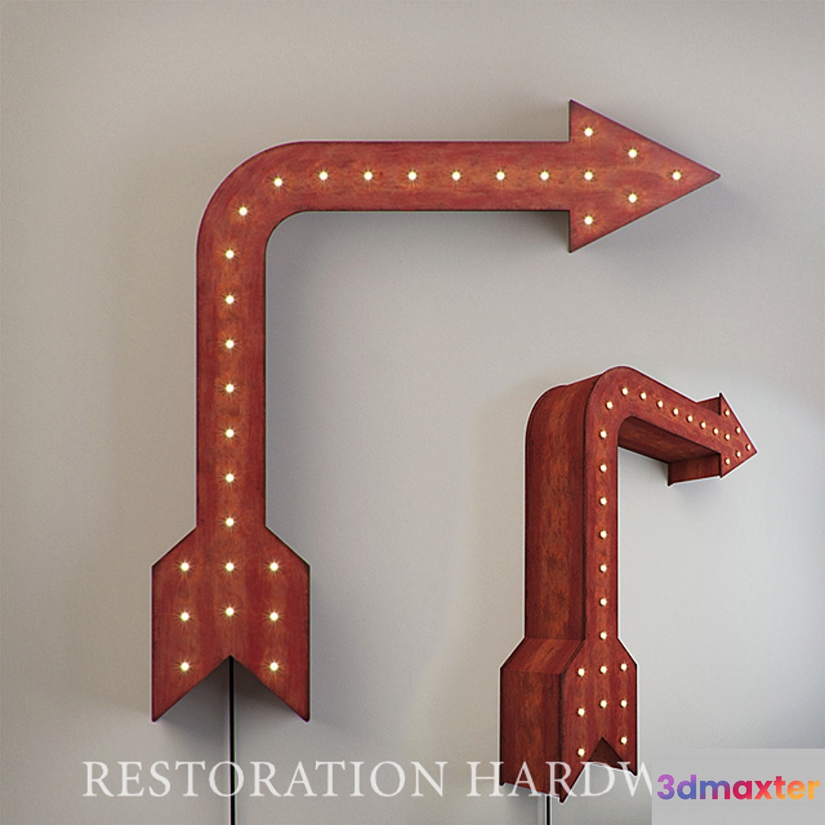 Restoration Hardware-Vintage Illuminated Arrow