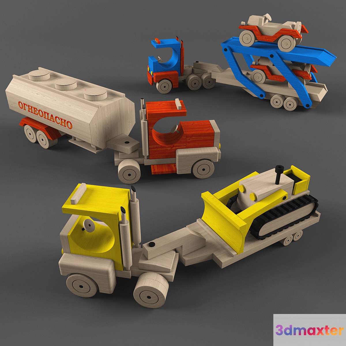 wooden toys-heavy equipment