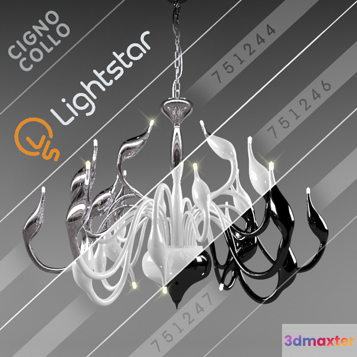 LIGHTSTAR: CIGNO COLLO in modern style