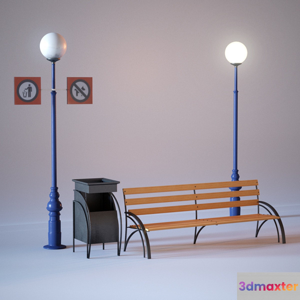 Bench lamp urna.