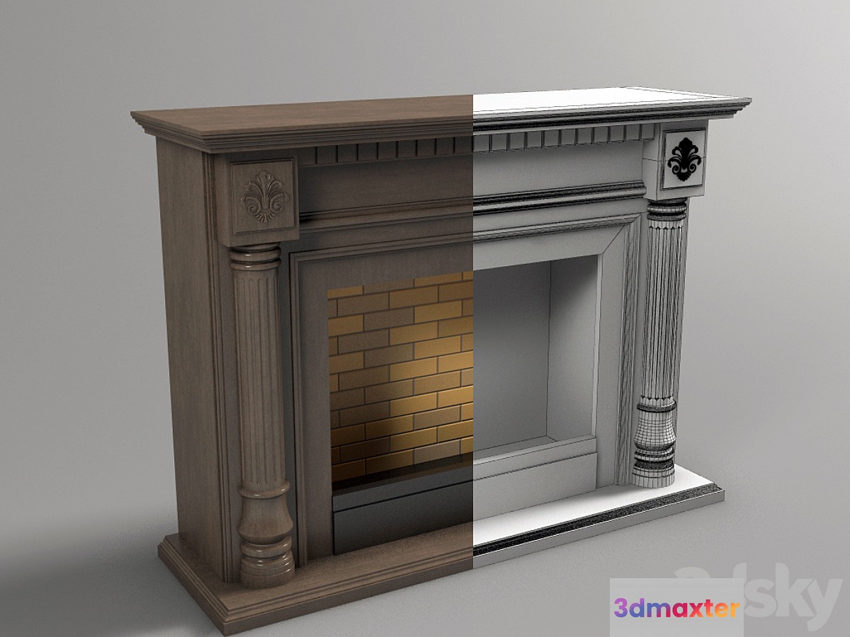 Fireplace Kamelot - No.2 3D Max
