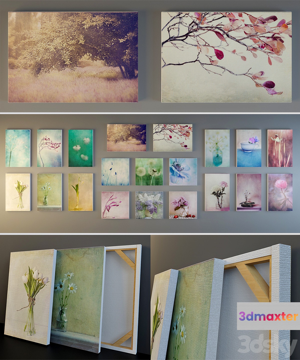 A set of paintings 