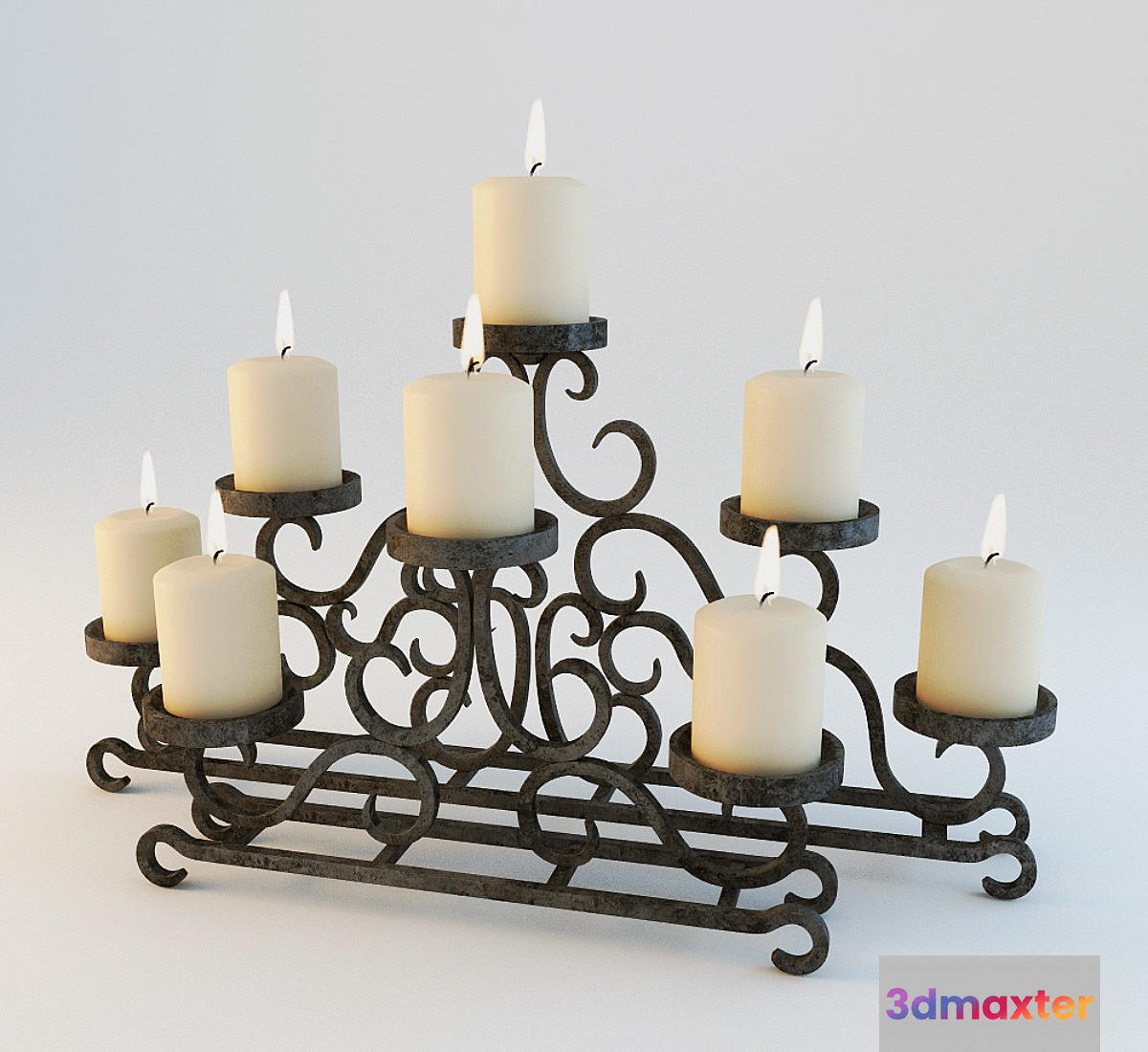 Fireplace a chandelier