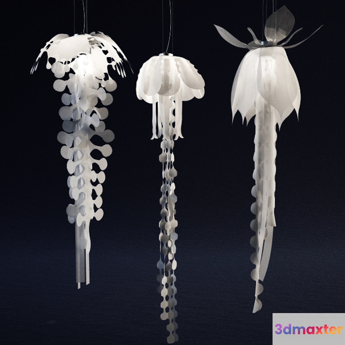 Jellyfish chandelier - No.2 3D Max