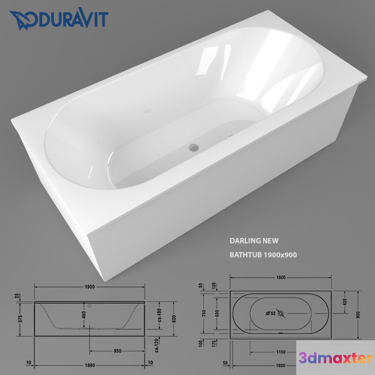 Duravit Darling New Bathtub 1900x900