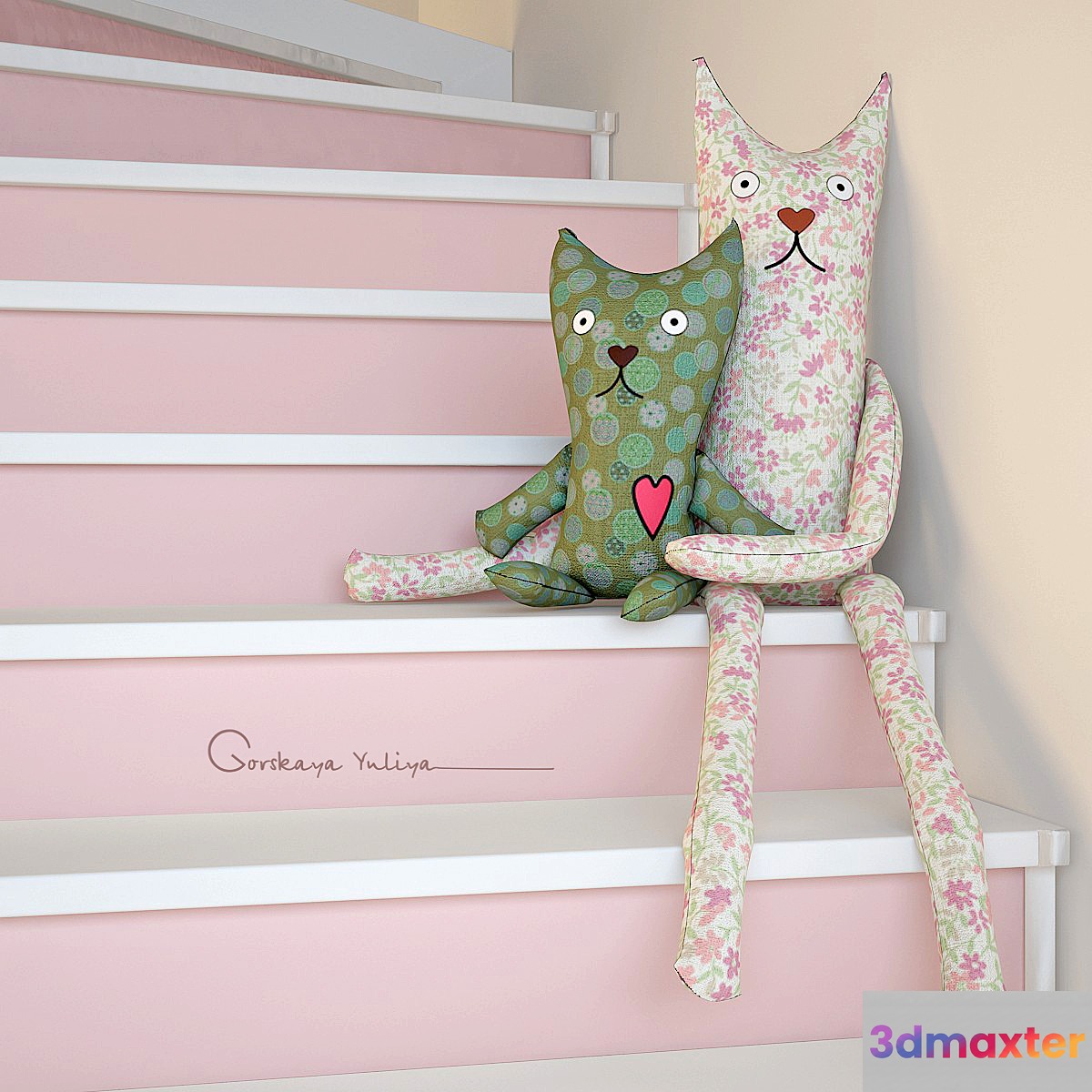 Cats textile 3D Max