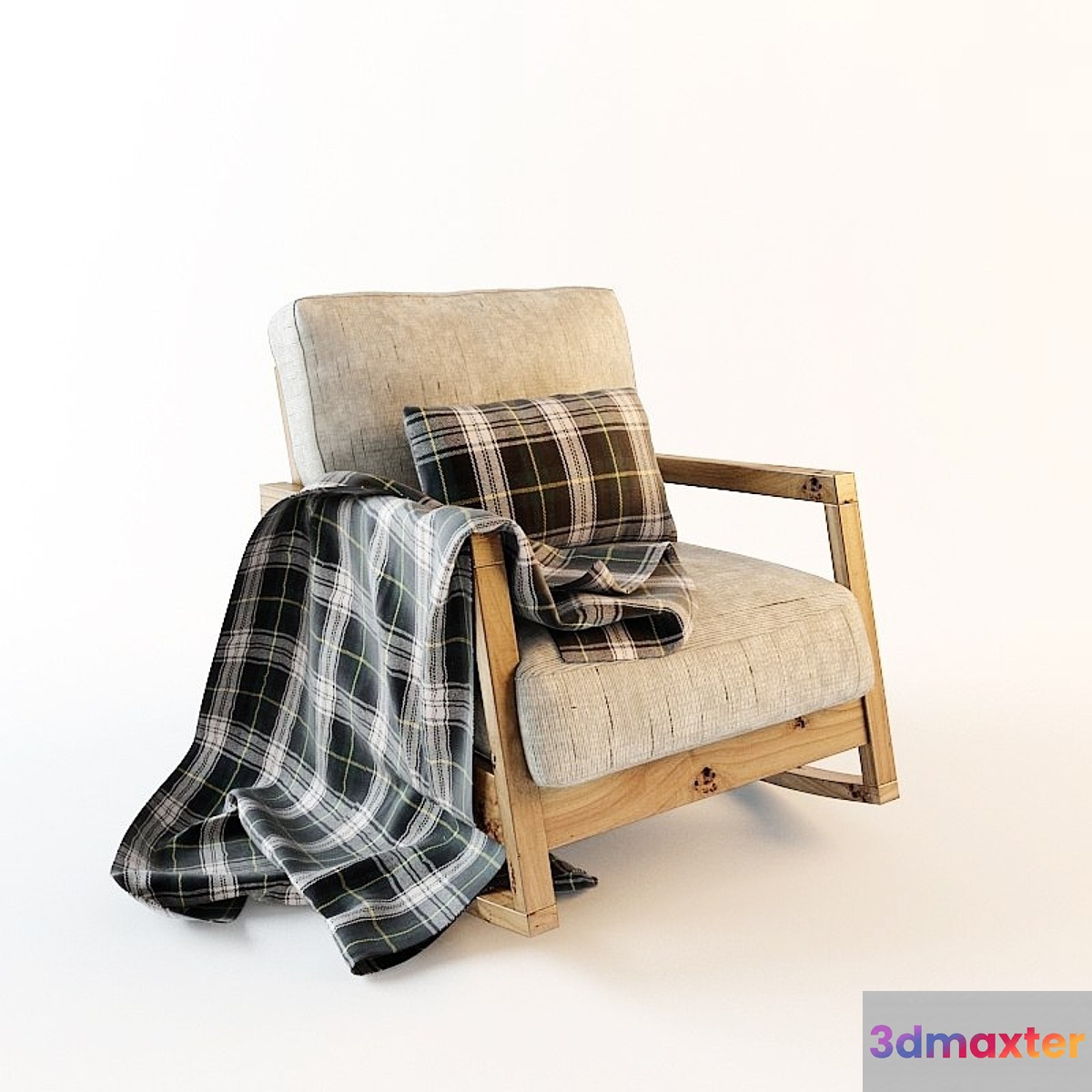 Rocking Chair 3D Max