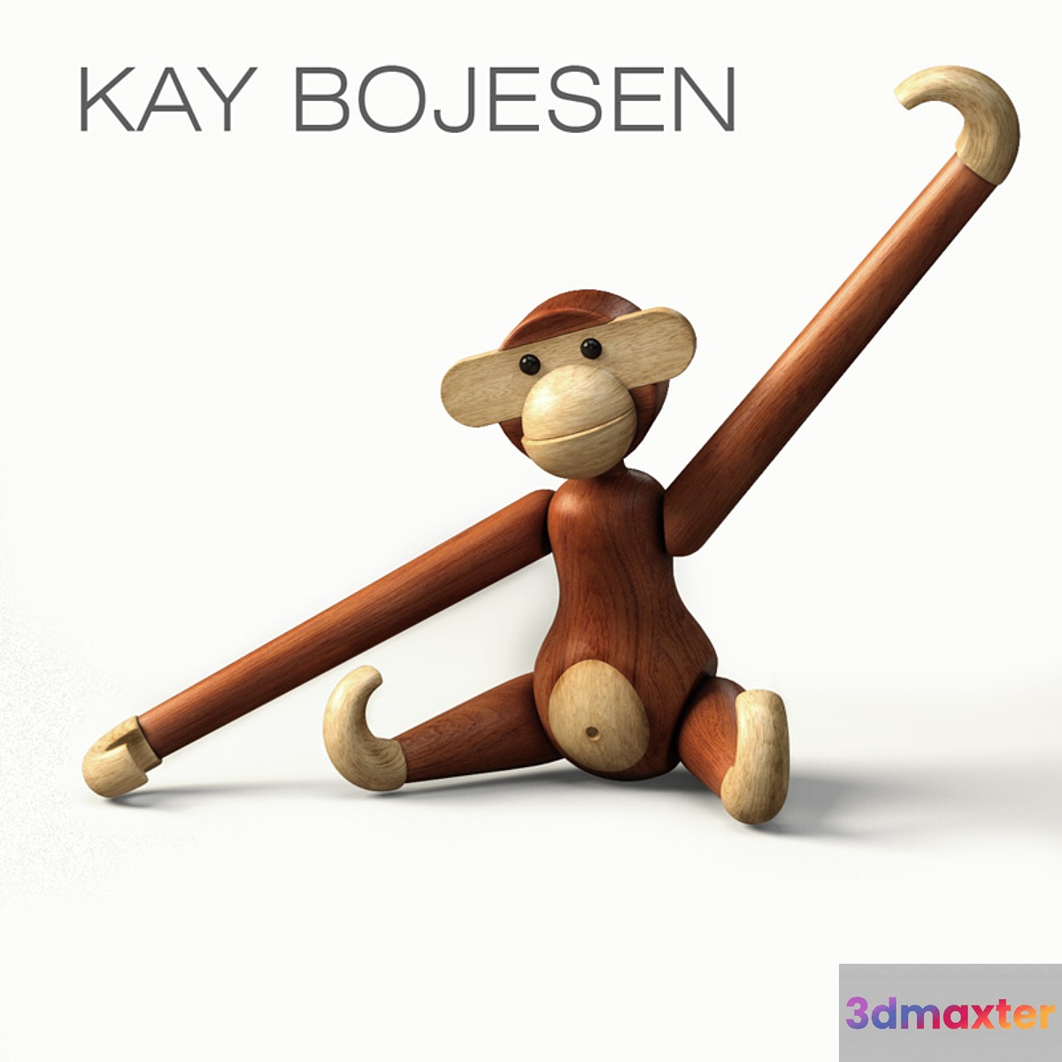 Kay Bojesen Monkeys 3D Max