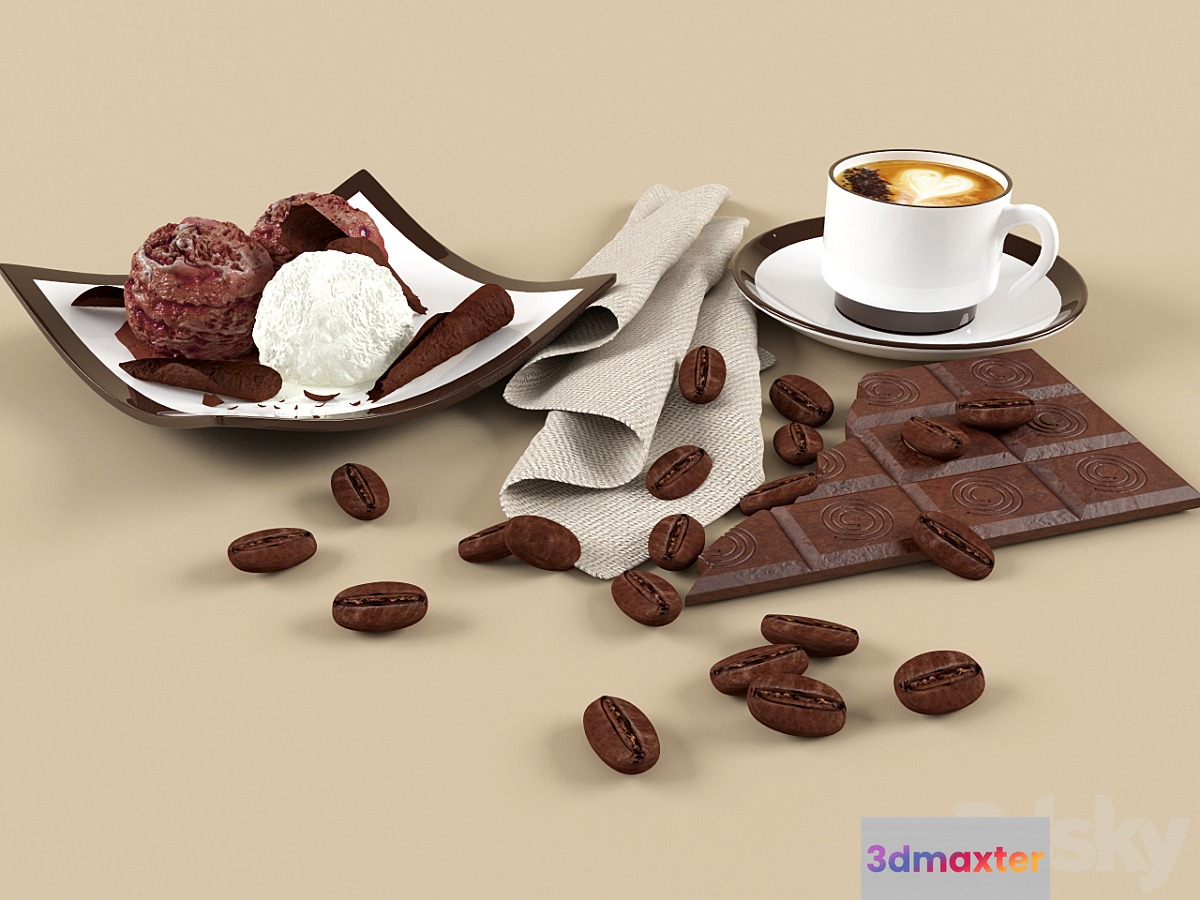 Ice cream coffee chocolate