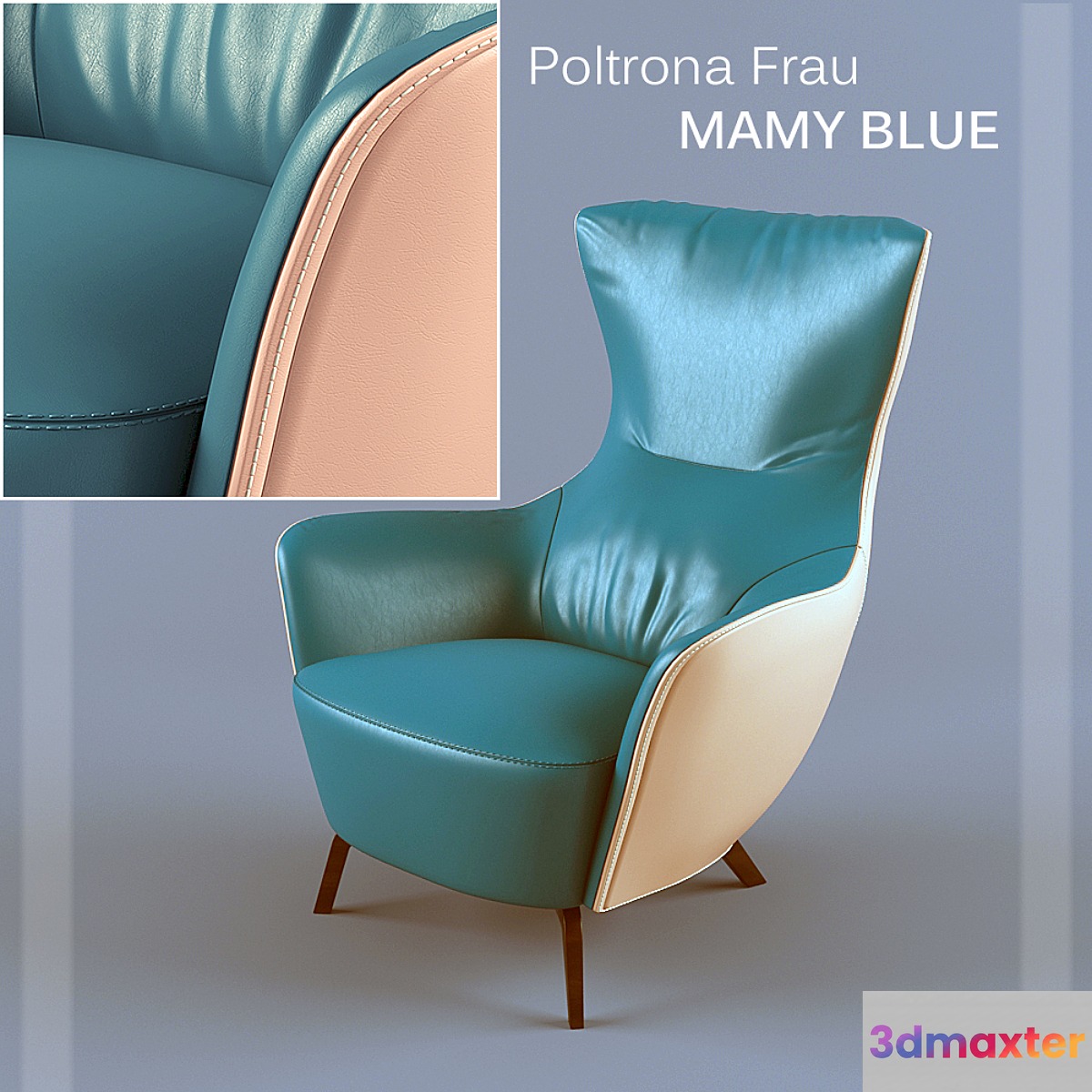 POLTRONA FRAU MAMY BLUE 3D Max