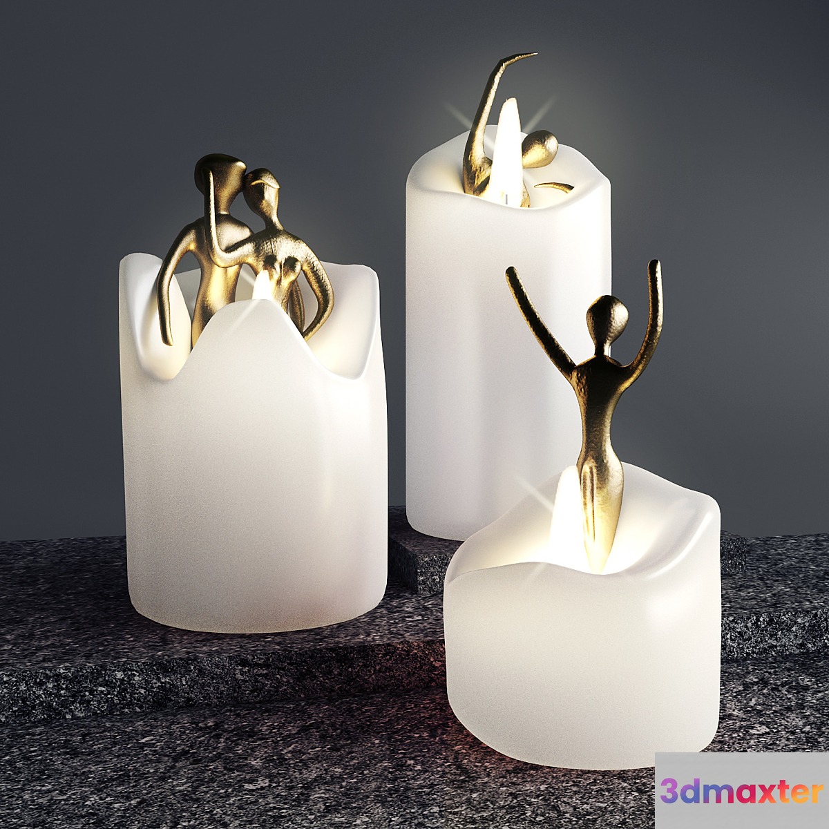Candles with soul 3D Max