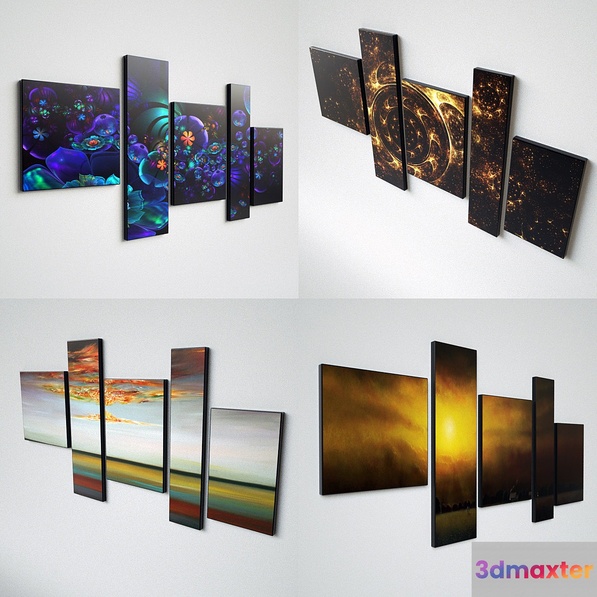 Modular paintings 3D Max