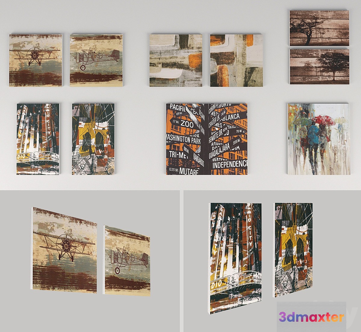 A set of pictures 1 3D Max