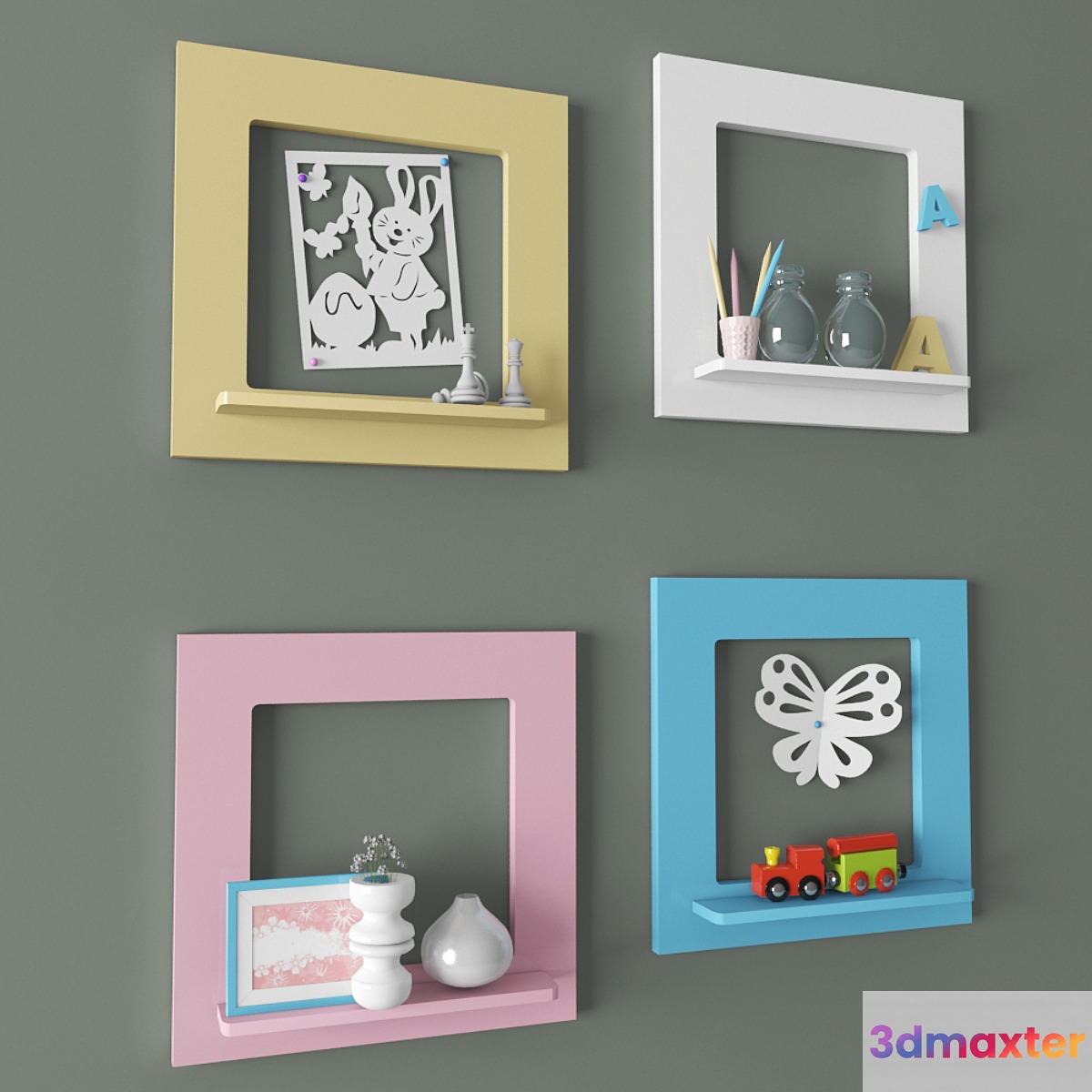 the square shelves
