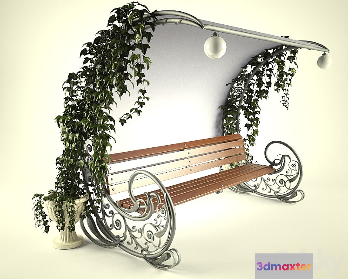 bench 3D Max