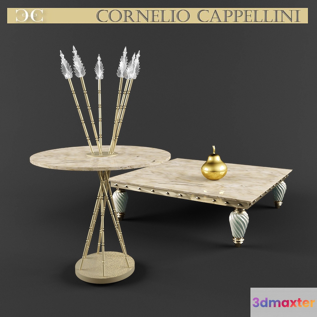 Cornelio Cappellini tables - No.2 3D Max