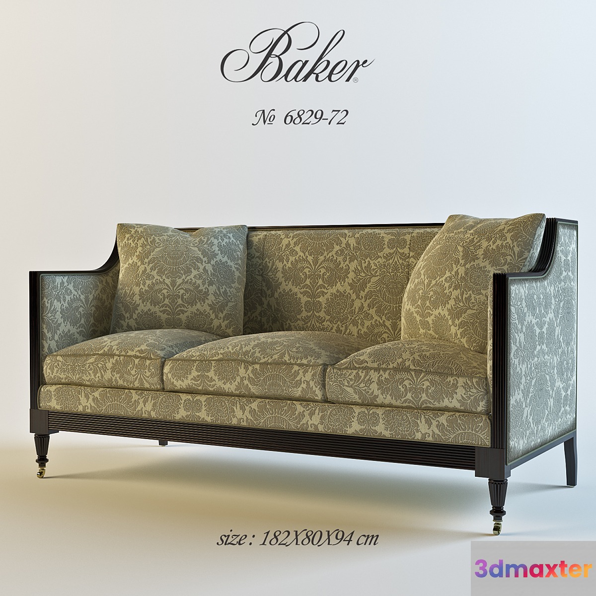 BAKER GUINNESS SETTEE 3D Max