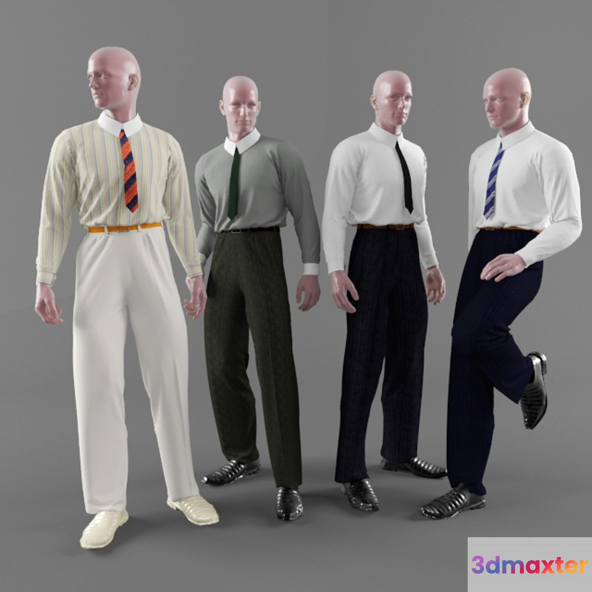 Classic men's clothing - No.2 3D Max