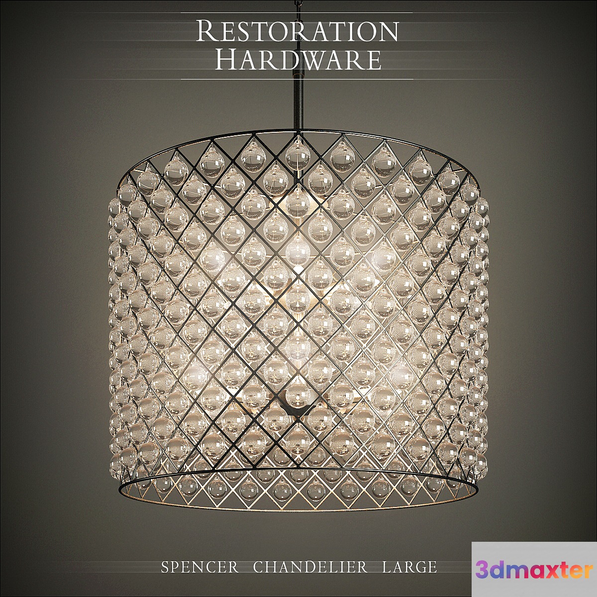 RH Spencer Chandelier 3D Max