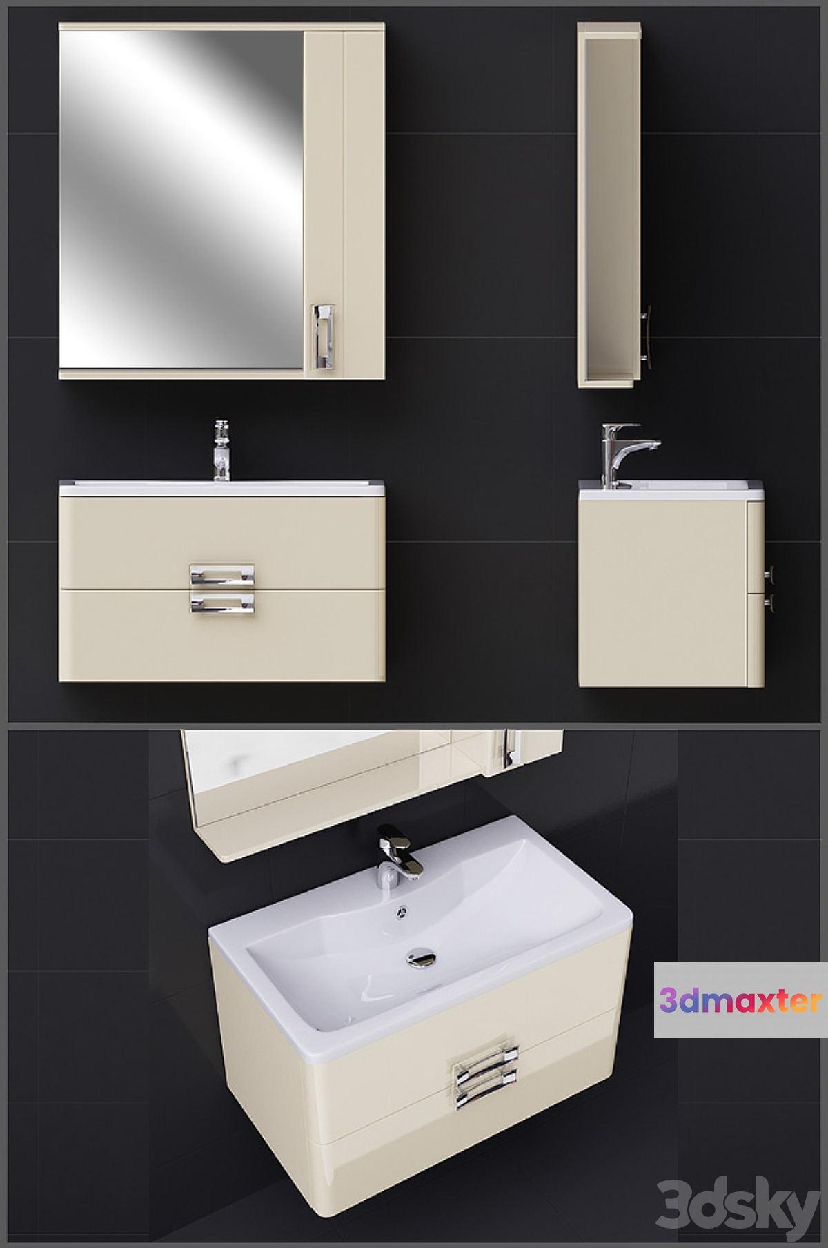 Bathroom furniture Pallada 80