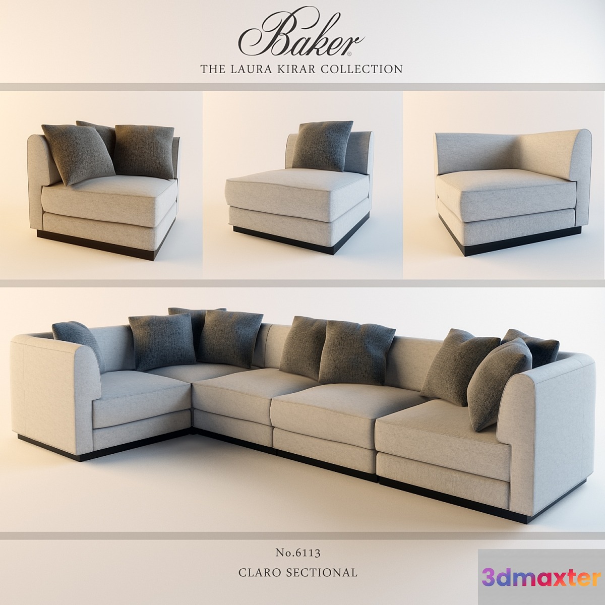 BAKER CLARO SECTIONAL - No.2 3D Max