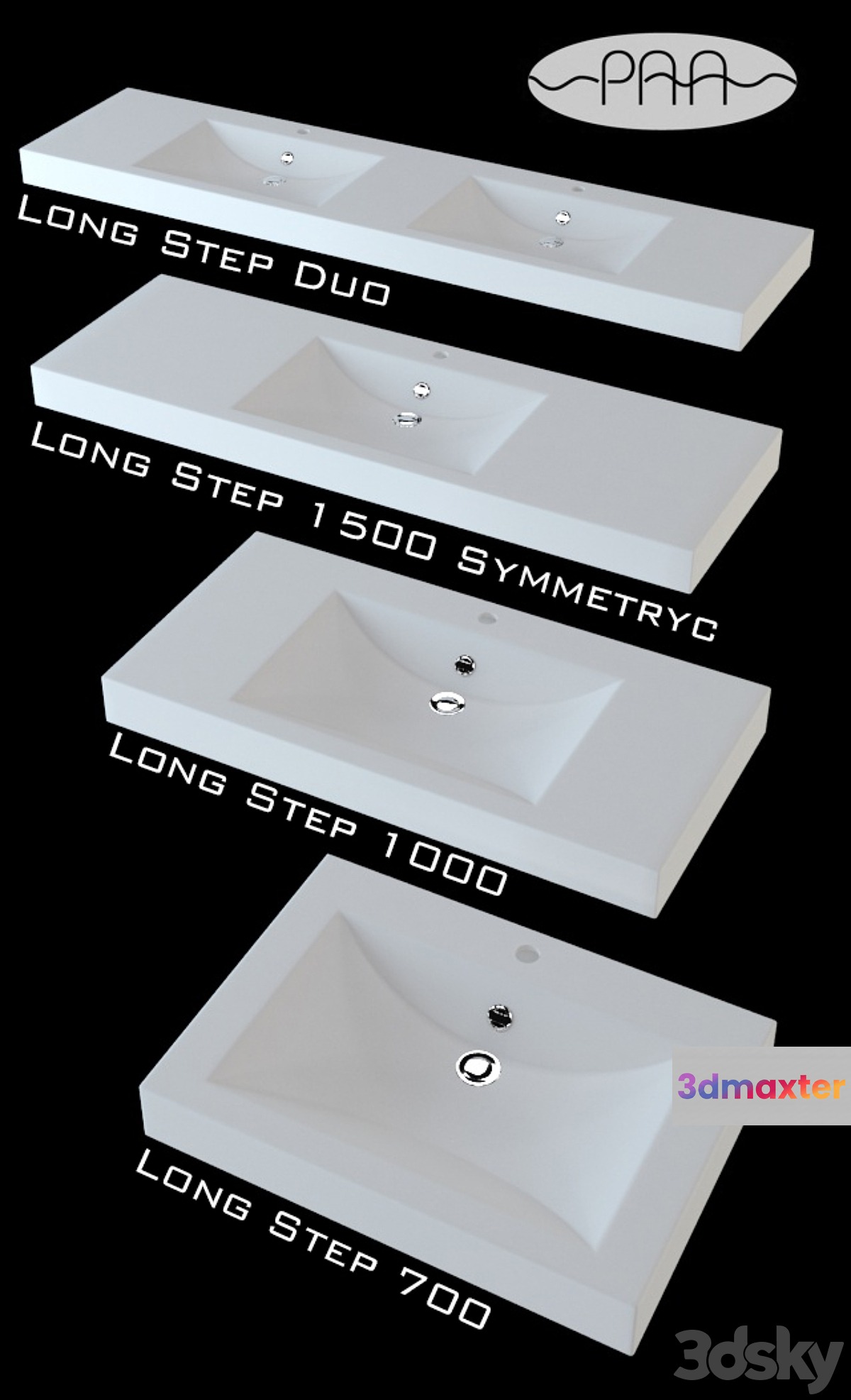 Paa Long Step 3D Max