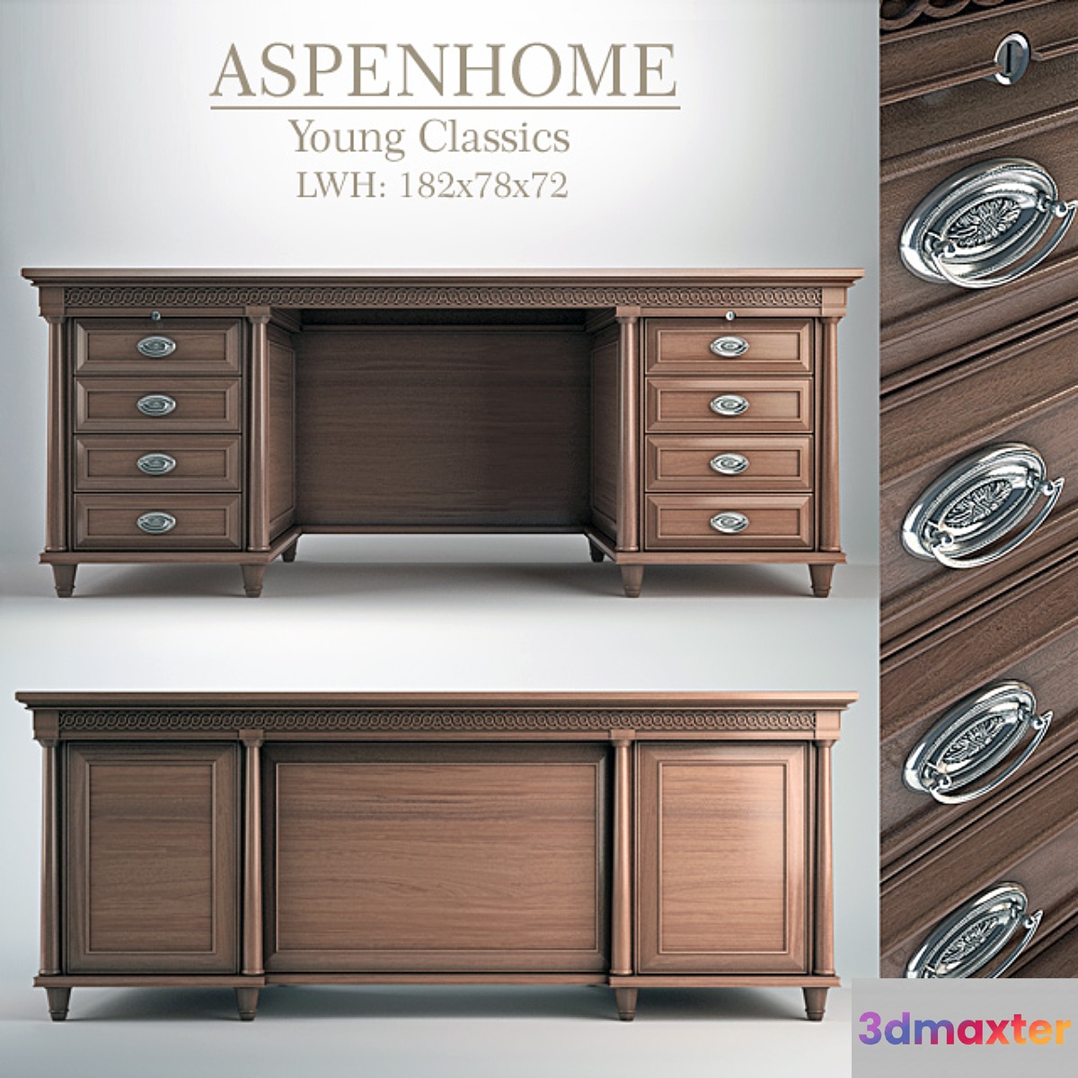 Aspenhome Young Classics Executive Desk