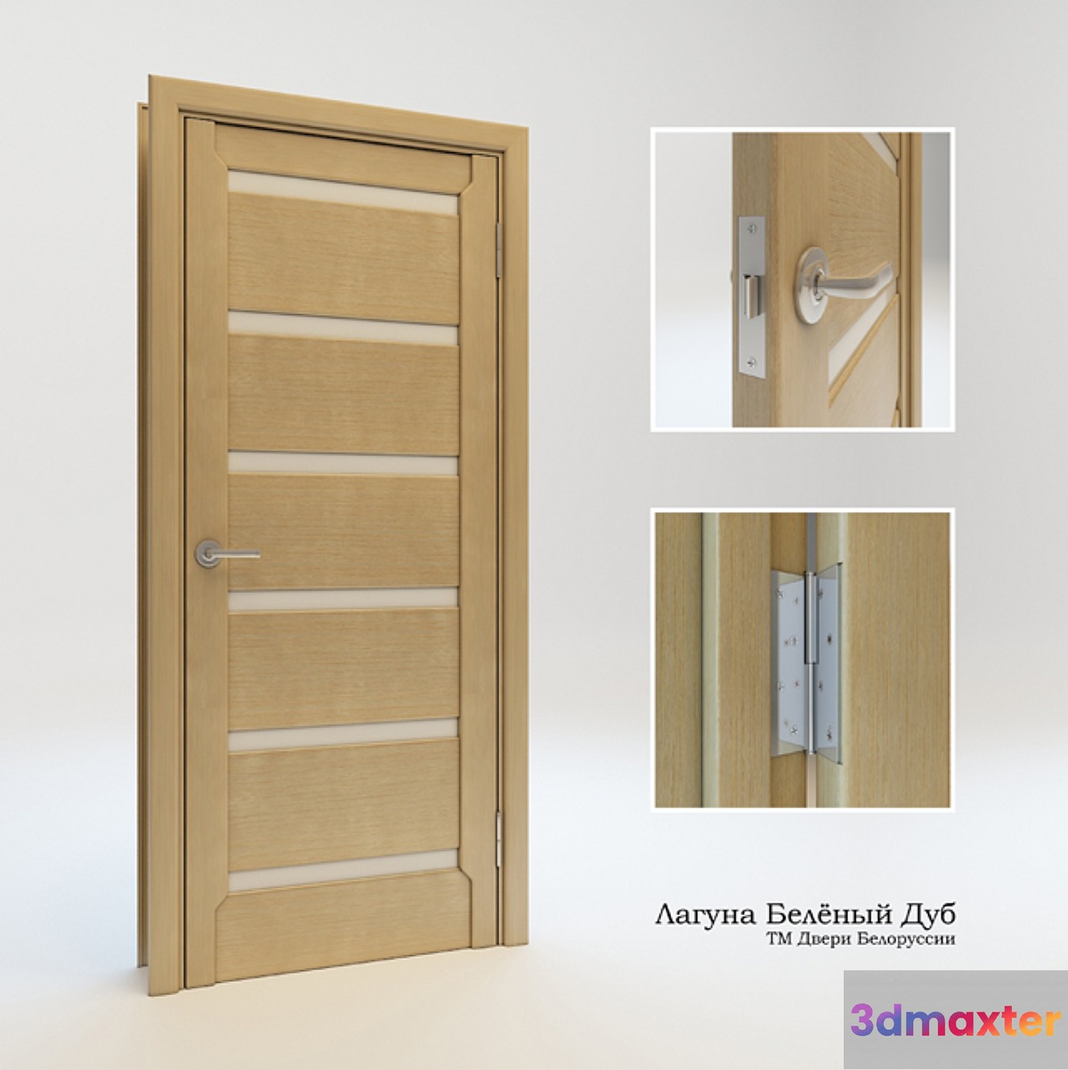 Laguna bleached oak 3D Max