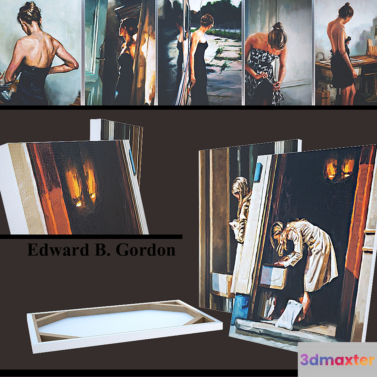 Paintings Of Edward B. Gordons 3D Max