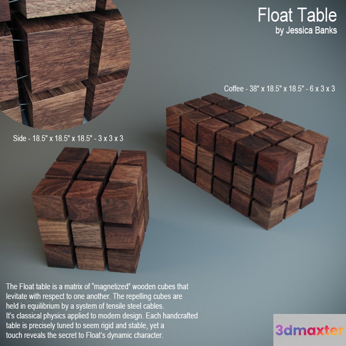 Float Table 3D Max