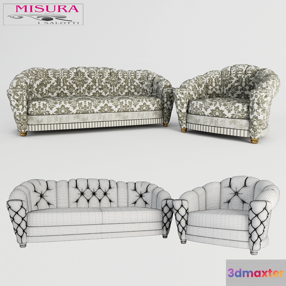 Misura i Salotti Butterfly 3D Max