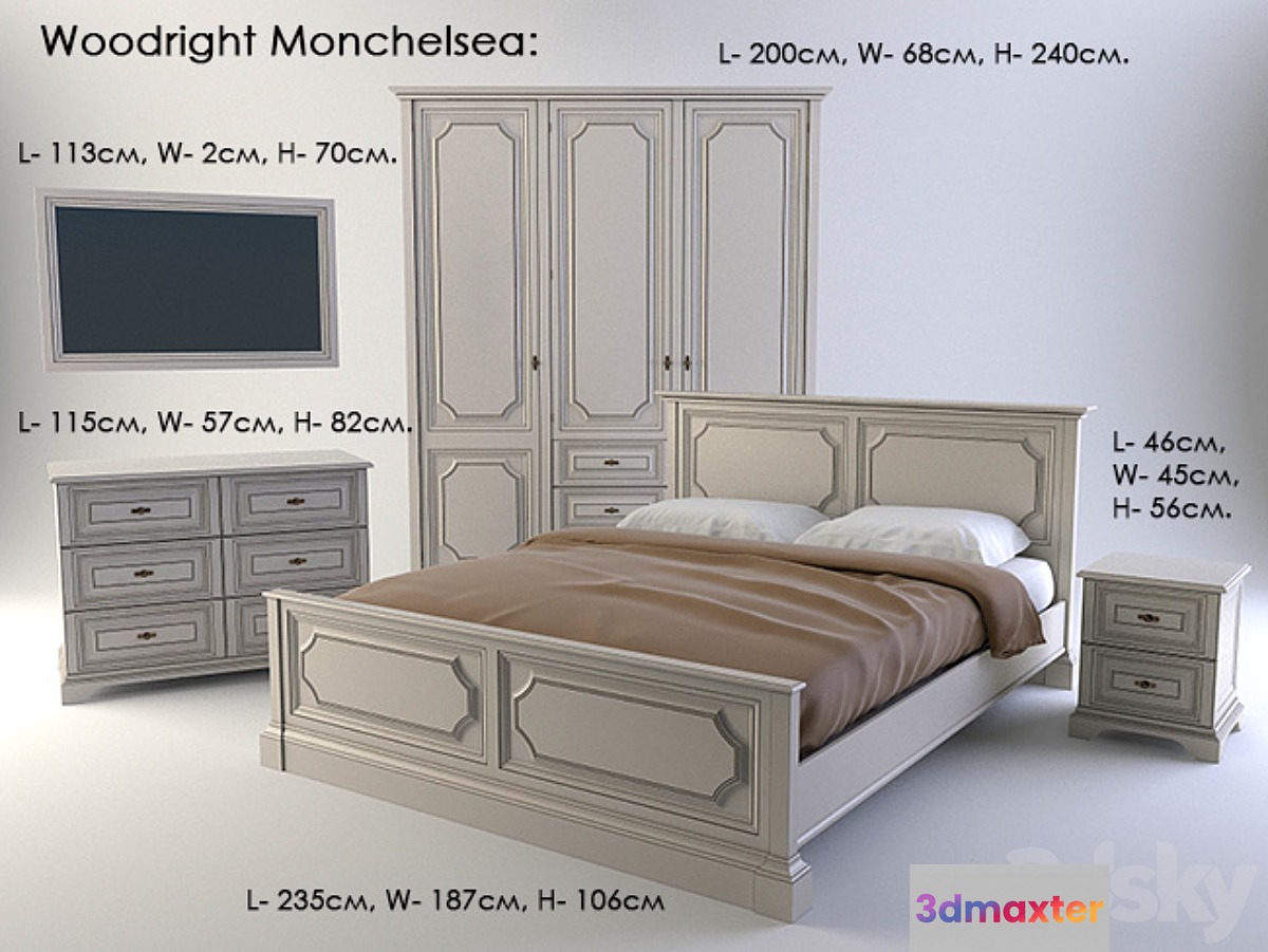 Woodright Monchelsea 3D Max
