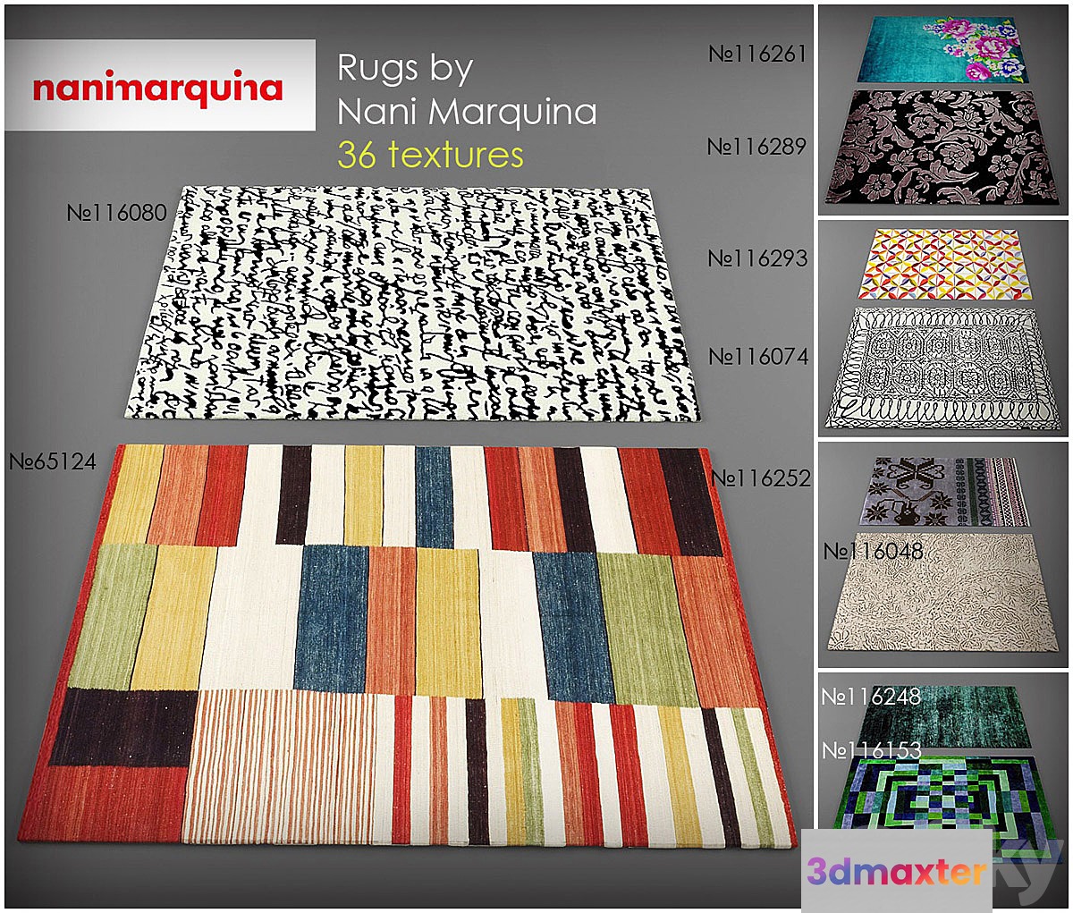 Collection of carpet Nani Marquina 3D Max
