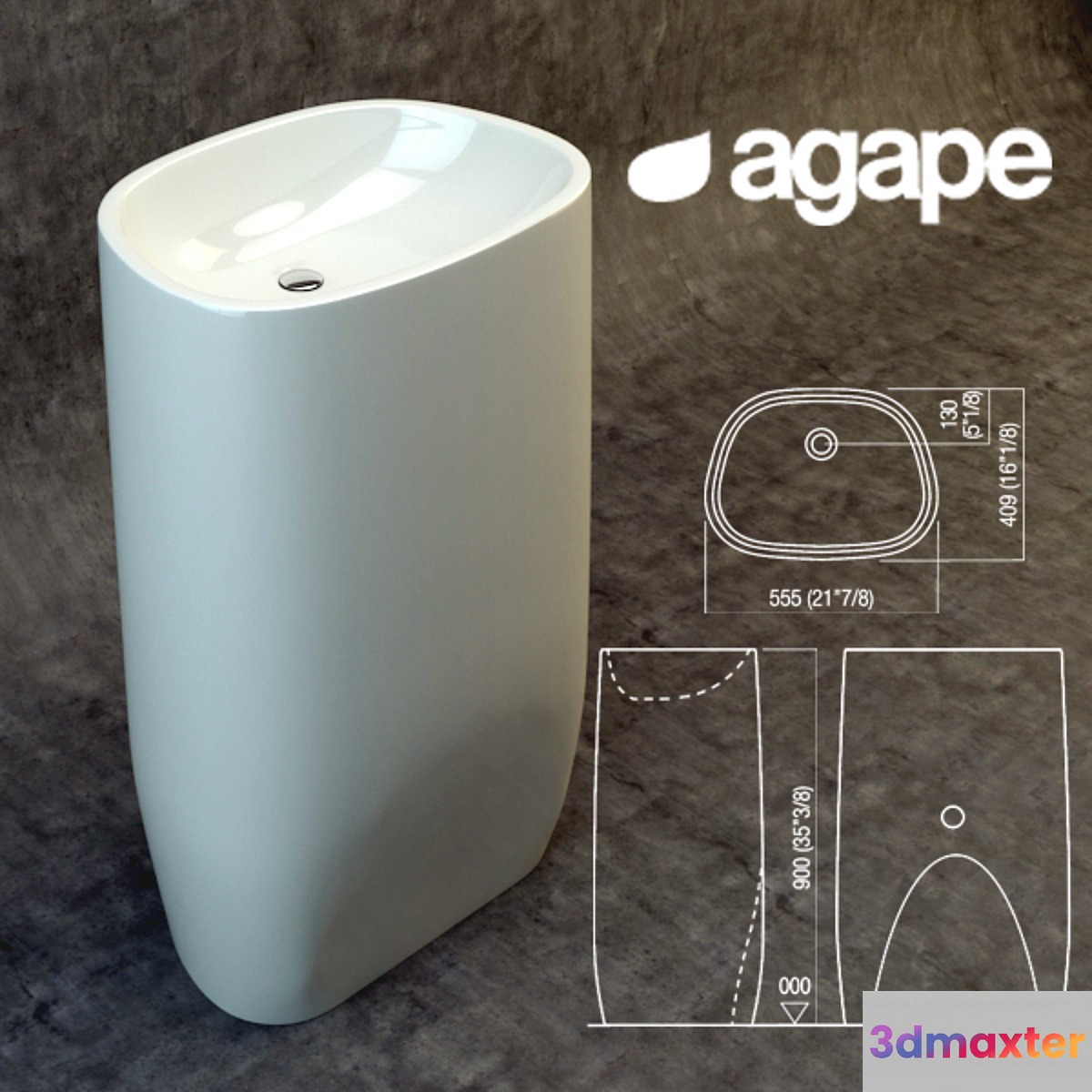 AGAPE Pear C Patricia Urquiola 2007 3D Max