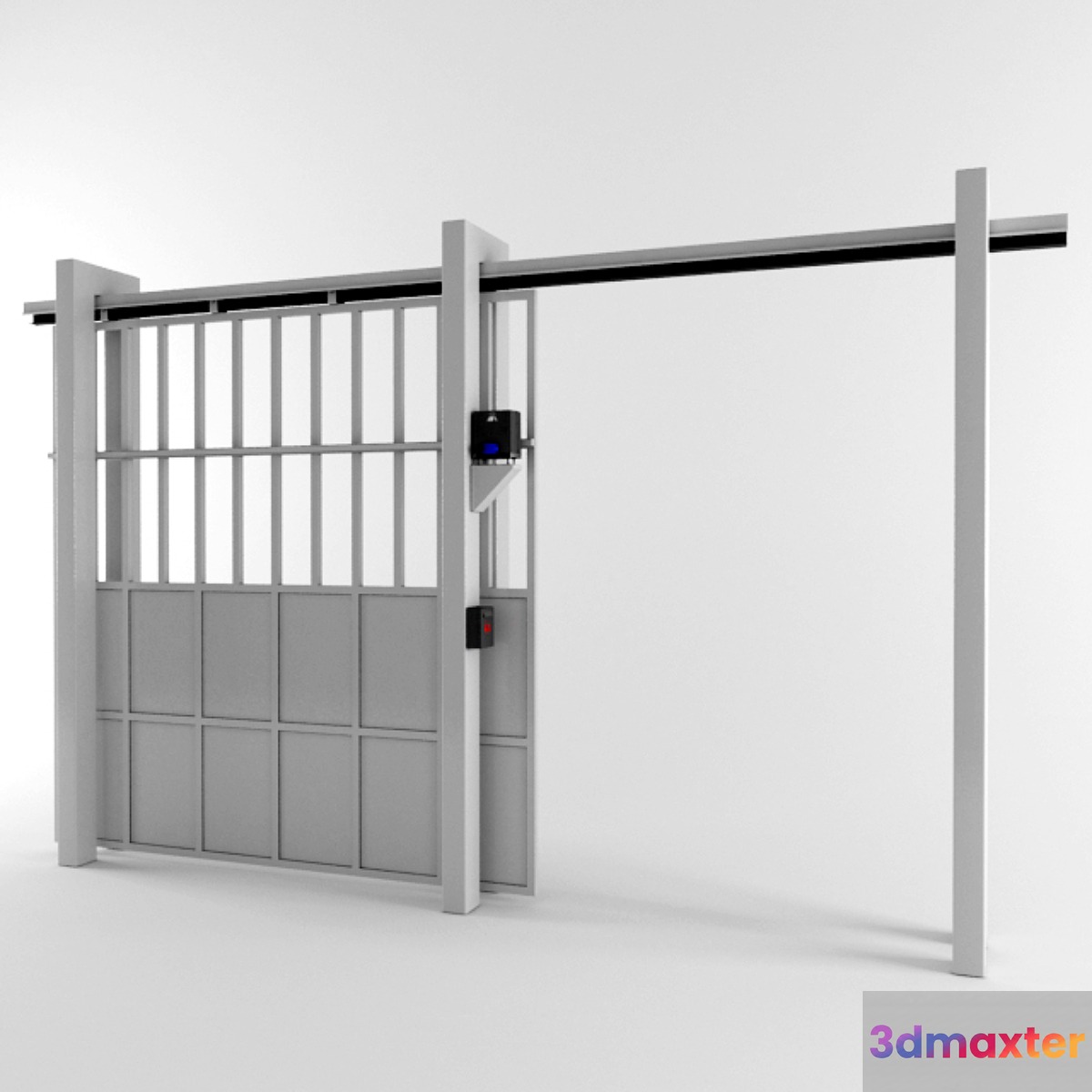 Sliding gates 3D Max