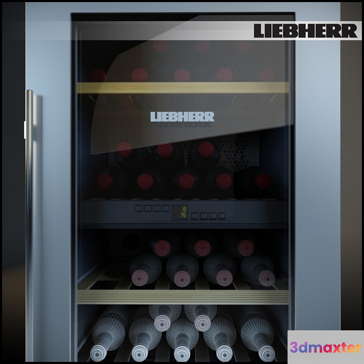 Liebherr wine Cabinet 3D Max