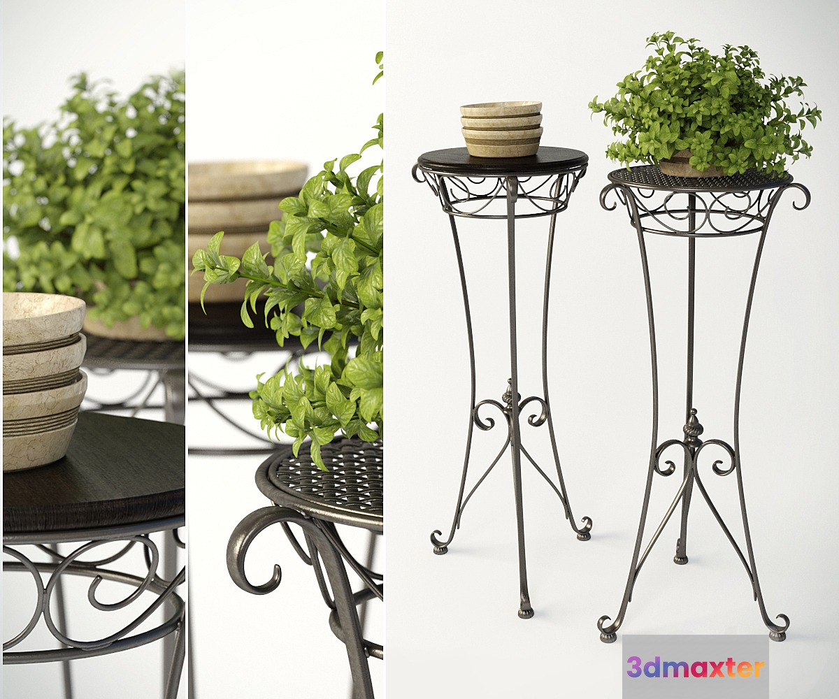 Flower stand 3D Max