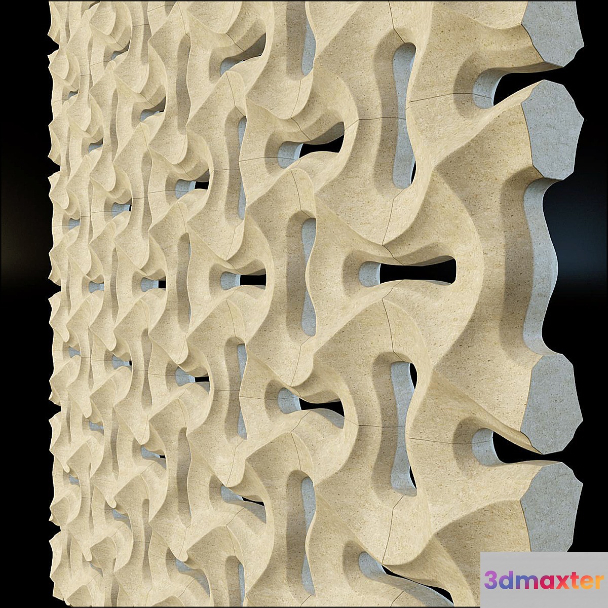 LITHOS DESIGN _ MURI DI PIETRA 3D Max