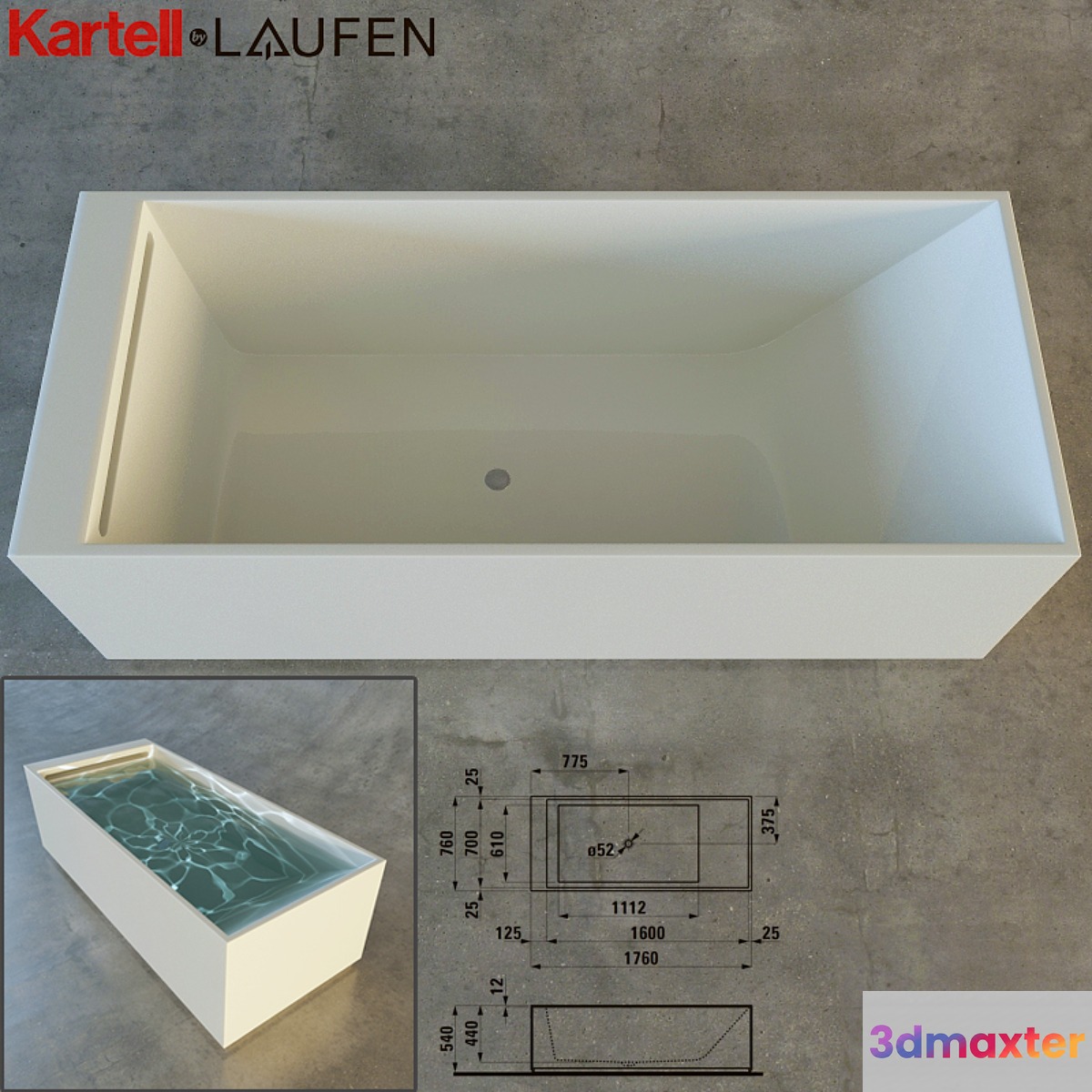Kartell by LAUFEN 22332 3D Max